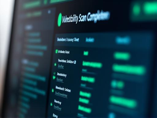 A sleek dashboard showing code analysis metrics and security score indicators with dark mode UI